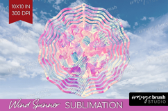 Brush Stroke Wind Spinner Sublimation PNG - Abstract Round Product Image 1