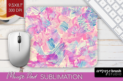Brush Stroke Mouse Pad Sublimation - Abstract Mousepad PNG Product Image 1
