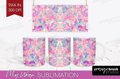 Brush Stroke Mug Wrap - Abstract Mug PNG Sublimation Product Image 1