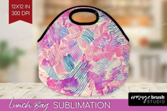 Brush Stroke Lunch Bag - Abstract Lunch Bug PNG Sublimation Product Image 1