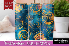 Brush Stroke Tumbler Wrap - Abstract Tumbler PNG Sublimation Product Image 1
