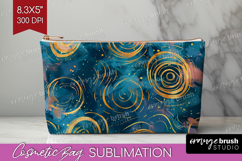 Brush Stroke Cosmetic Bag - Abstract Makeup Bag PNG Product Image 1