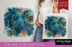 Brush Stroke Tote Bag - Abstract Tote Bag PNG Sublimation Product Image 1