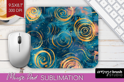 Brush Stroke Mouse Pad Sublimation - Abstract Mousepad PNG Product Image 1