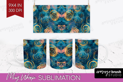 Brush Stroke Mug Wrap - Abstract Mug PNG Sublimation Product Image 1