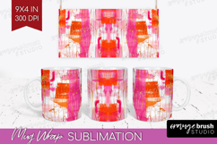 Brush Stroke Mug Wrap - Abstract Mug PNG Sublimation Product Image 1