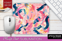 Brush Stroke Mouse Pad Sublimation - Abstract Mousepad PNG Product Image 1