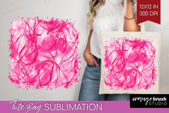 Brush Stroke Tote Bag - Abstract Tote Bag PNG Sublimation Product Image 1