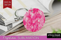 Brush Stroke Keychain PNG - Abstract Keychain Sublimation Product Image 1