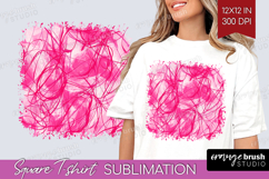 Brush Stroke Square Tshirt Background - Abstract PNG Product Image 1