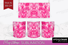 Brush Stroke Mug Wrap - Abstract Mug PNG Sublimation Product Image 1