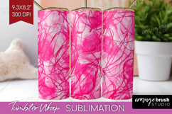 Brush Stroke Tumbler Wrap - Abstract Tumbler PNG Sublimation Product Image 1