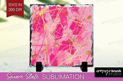 Brush Stroke Slate PNG - Abstract Square Slate Sublimation Product Image 1