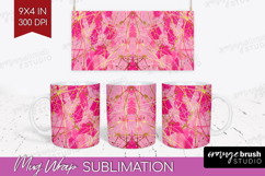 Brush Stroke Mug Wrap - Abstract Mug PNG Sublimation Product Image 1