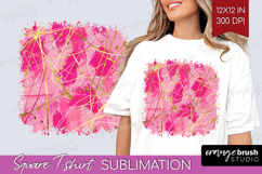 Brush Stroke Square Tshirt Background - Abstract PNG Product Image 1