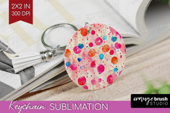 Brush Stroke Keychain PNG - Abstract Keychain Sublimation Product Image 1