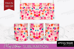 Brush Stroke Mug Wrap - Abstract Mug PNG Sublimation Product Image 1