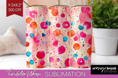 Brush Stroke Tumbler Wrap - Abstract Tumbler PNG Sublimation Product Image 1