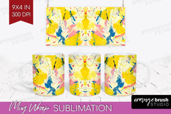 Brush Stroke Mug Wrap - Abstract Mug PNG Sublimation Product Image 1
