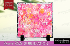 Brush Stroke Slate PNG - Abstract Square Slate Sublimation Product Image 1