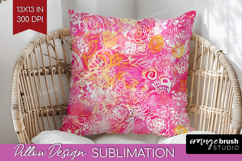 Brush Stroke Pillow Sublimation - Abstract Pillow Cover PNG Product Image 1