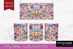 Brush Stroke Mug Wrap - Abstract Mug PNG Sublimation Product Image 1