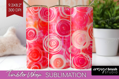 Brush Stroke Tumbler Wrap - Abstract Tumbler PNG Sublimation Product Image 1