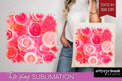 Brush Stroke Tote Bag - Abstract Tote Bag PNG Sublimation Product Image 1