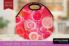 Brush Stroke Lunch Bag - Abstract Lunch Bug PNG Sublimation Product Image 1