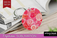 Brush Stroke Keychain PNG - Abstract Keychain Sublimation Product Image 1