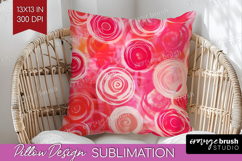 Brush Stroke Pillow Sublimation - Abstract Pillow Cover PNG Product Image 1