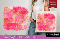 Brush Stroke Tote Bag - Abstract Tote Bag PNG Sublimation Product Image 1