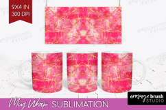 Brush Stroke Mug Wrap - Abstract Mug PNG Sublimation Product Image 1