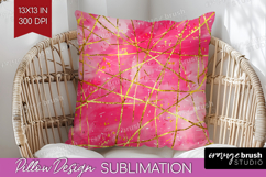 Brush Stroke Pillow Sublimation - Abstract Pillow Cover PNG Product Image 1