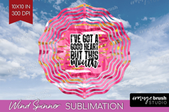 Sarcastic Quote Wind Spinner Sublimation PNG - Brush Stroke Product Image 1