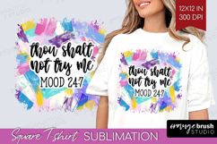 Sarcastic Quote Square Tshirt Background - Brush Stroke PNG Product Image 1