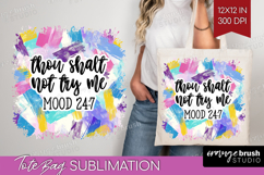 Sarcastic Quote Tote Bag - Brush Stroke Tote Bag PNG Product Image 1