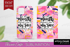 Sarcastic Quote Phone Case PNG - Brush Stroke Case PNG Product Image 1
