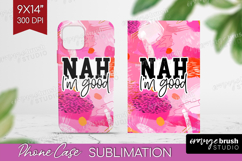 Sarcastic Quote Phone Case PNG - Brush Stroke Case PNG Product Image 1