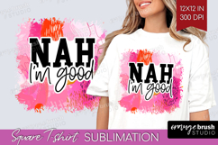 Sarcastic Quote Square Tshirt Background - Brush Stroke PNG Product Image 1