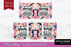 Sarcastic Quote Mug Wrap - Brush Stroke Mug PNG Sublimation Product Image 1