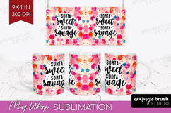 Sarcastic Quote Mug Wrap - Brush Stroke Mug PNG Sublimation Product Image 1