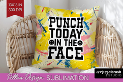 Sarcastic Quote Pillow Sublimation - Brush Stroke Pillow PNG Product Image 1