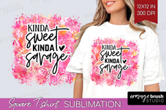 Sarcastic Quote Square Tshirt Background - Brush Stroke PNG Product Image 1