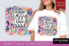 Sarcastic Quote Square Tshirt Background - Brush Stroke PNG Product Image 1