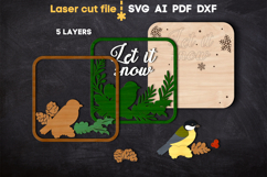 Christmas Sign SVG laser cut files for Glowforge Product Image 3