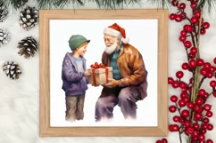 Christmas Purple Santa Claus Sublimation, Christmas PNG Product Image 3