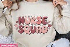 Nurse Squad PNG, Valentine Nurse Sublimation PNG Product Image 3