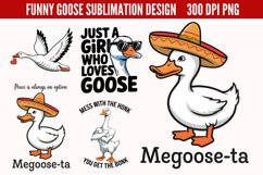 Funny Goose Sublimation PNG Product Image 1