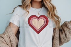Nested Heart Design With Shades Of Pink And Red For Product Image 3